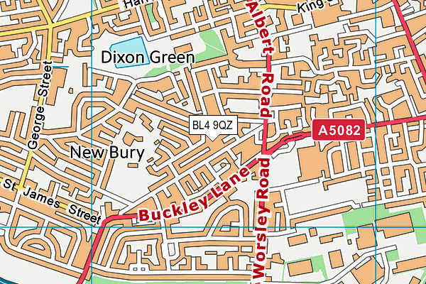 BL4 9QZ map - OS VectorMap District (Ordnance Survey) BL4 9QZ map - OS VectorMap District (Ordnance Survey)