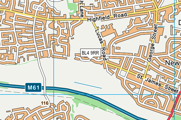 BL4 9RR map - OS VectorMap District (Ordnance Survey) BL4 9RR map - OS VectorMap District (Ordnance Survey)