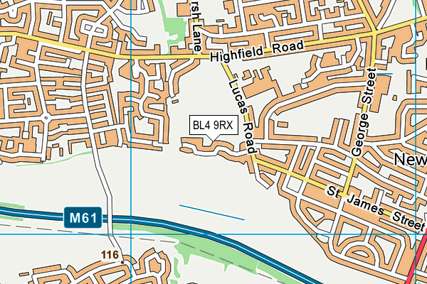 BL4 9RX map - OS VectorMap District (Ordnance Survey) BL4 9RX map - OS VectorMap District (Ordnance Survey)