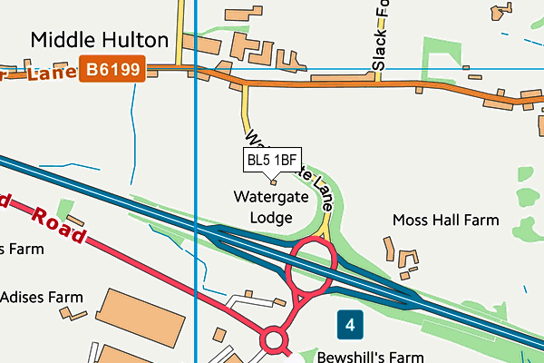BL5 1BF map - OS VectorMap District (Ordnance Survey) BL5 1BF map - OS VectorMap District (Ordnance Survey)