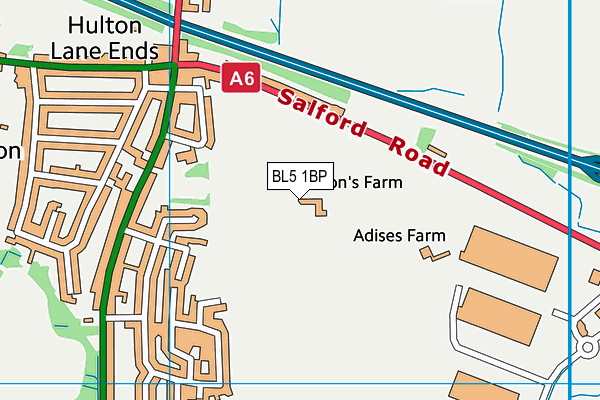 BL5 1BP map - OS VectorMap District (Ordnance Survey) BL5 1BP map - OS VectorMap District (Ordnance Survey)