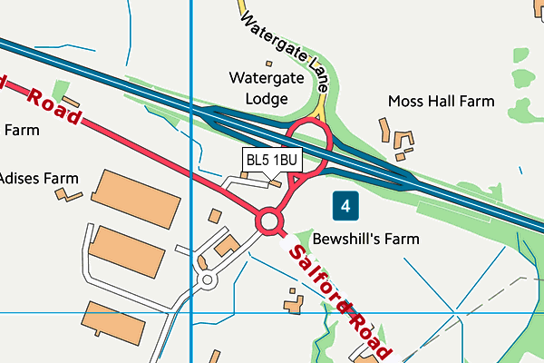 BL5 1BU map - OS VectorMap District (Ordnance Survey) BL5 1BU map - OS VectorMap District (Ordnance Survey)