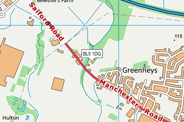 BL5 1DQ map - OS VectorMap District (Ordnance Survey) BL5 1DQ map - OS VectorMap District (Ordnance Survey)