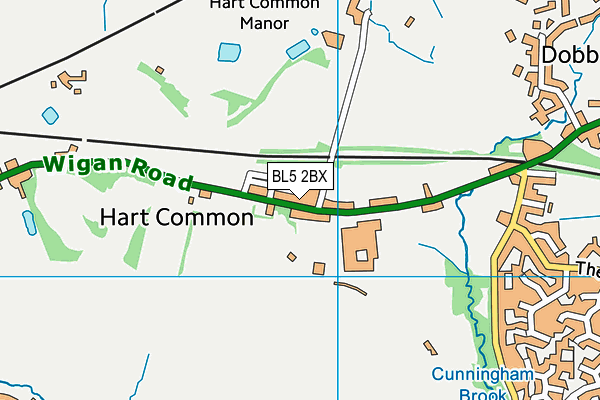 BL5 2BX map - OS VectorMap District (Ordnance Survey)