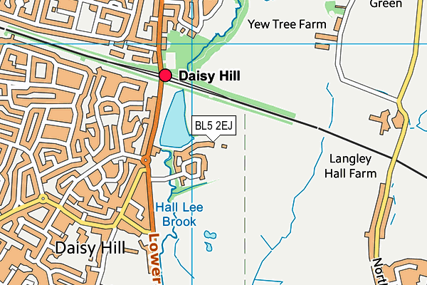 BL5 2EJ map - OS VectorMap District (Ordnance Survey) BL5 2EJ map - OS VectorMap District (Ordnance Survey)