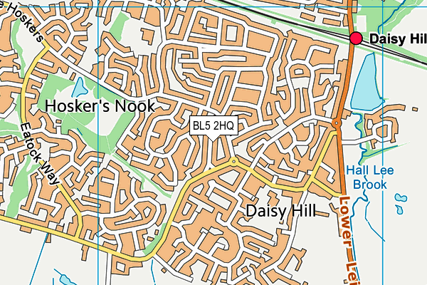 BL5 2HQ map - OS VectorMap District (Ordnance Survey) BL5 2HQ map - OS VectorMap District (Ordnance Survey)