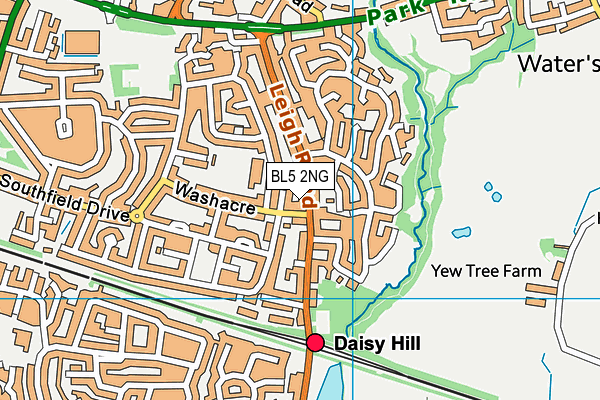BL5 2NG map - OS VectorMap District (Ordnance Survey)