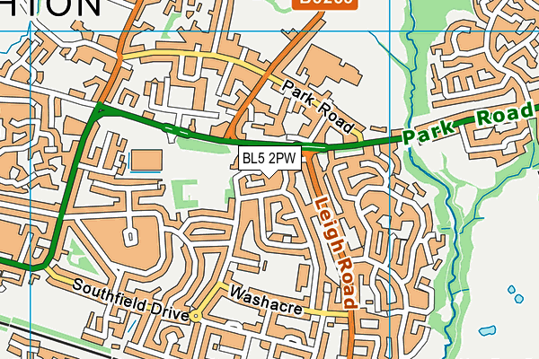 BL5 2PW map - OS VectorMap District (Ordnance Survey) BL5 2PW map - OS VectorMap District (Ordnance Survey)