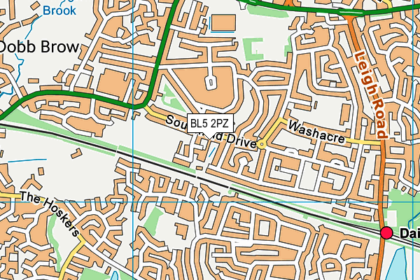 BL5 2PZ map - OS VectorMap District (Ordnance Survey) BL5 2PZ map - OS VectorMap District (Ordnance Survey)