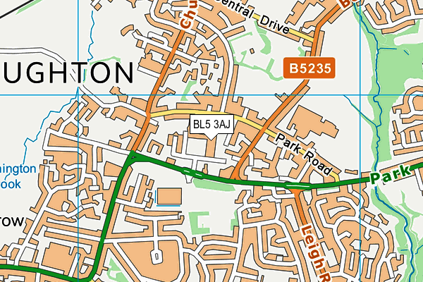 BL5 3AJ map - OS VectorMap District (Ordnance Survey) BL5 3AJ map - OS VectorMap District (Ordnance Survey)