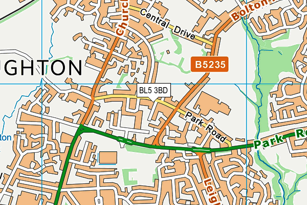 BL5 3BD map - OS VectorMap District (Ordnance Survey) BL5 3BD map - OS VectorMap District (Ordnance Survey)