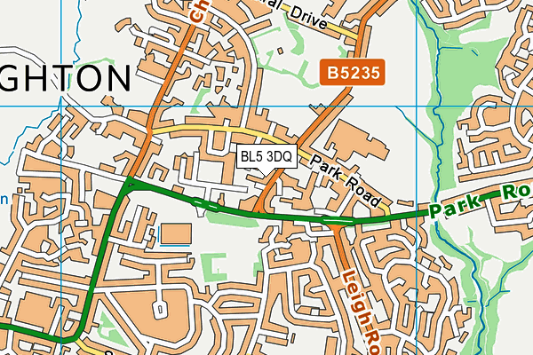 BL5 3DQ map - OS VectorMap District (Ordnance Survey) BL5 3DQ map - OS VectorMap District (Ordnance Survey)