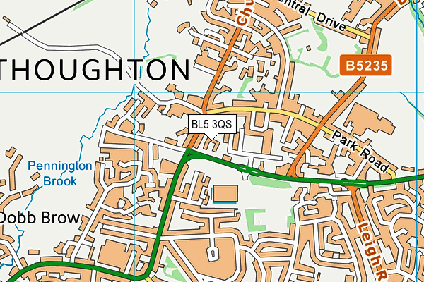 BL5 3QS map - OS VectorMap District (Ordnance Survey) BL5 3QS map - OS VectorMap District (Ordnance Survey)