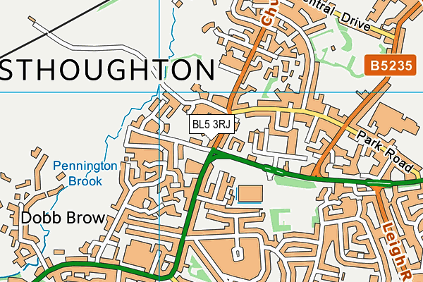 BL5 3RJ map - OS VectorMap District (Ordnance Survey) BL5 3RJ map - OS VectorMap District (Ordnance Survey)