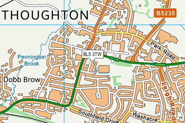 BL5 3TW map - OS VectorMap District (Ordnance Survey) BL5 3TW map - OS VectorMap District (Ordnance Survey)