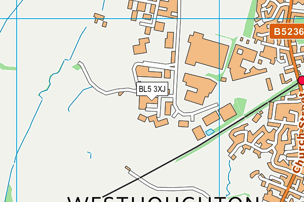 BL5 3XJ map - OS VectorMap District (Ordnance Survey) BL5 3XJ map - OS VectorMap District (Ordnance Survey)