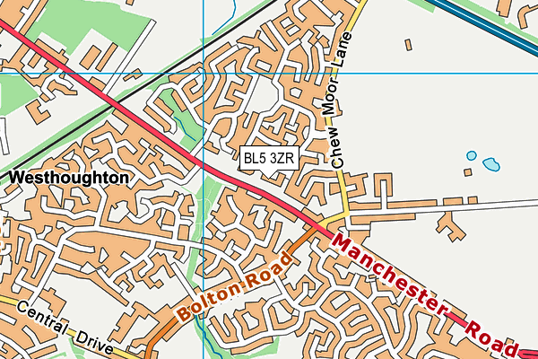 BL5 3ZR map - OS VectorMap District (Ordnance Survey) BL5 3ZR map - OS VectorMap District (Ordnance Survey)