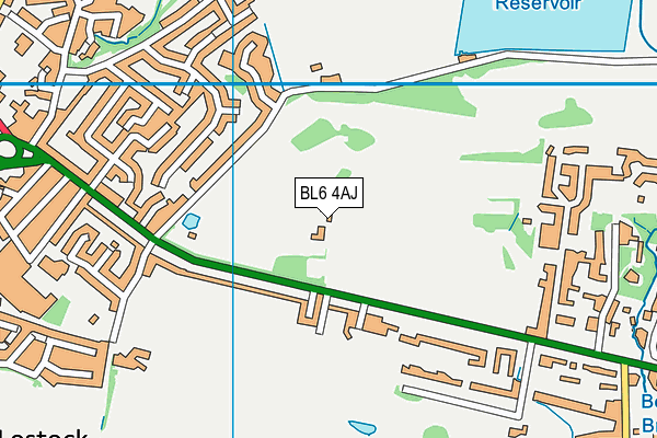BL6 4AJ map - OS VectorMap District (Ordnance Survey) BL6 4AJ map - OS VectorMap District (Ordnance Survey)