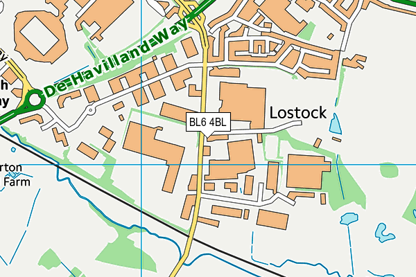 BL6 4BL map - OS VectorMap District (Ordnance Survey) BL6 4BL map - OS VectorMap District (Ordnance Survey)