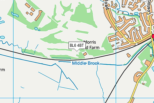 BL6 4BT map - OS VectorMap District (Ordnance Survey) BL6 4BT map - OS VectorMap District (Ordnance Survey)