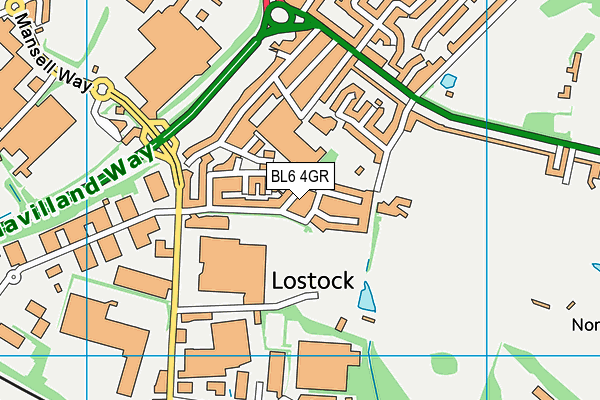 BL6 4GR map - OS VectorMap District (Ordnance Survey) BL6 4GR map - OS VectorMap District (Ordnance Survey)