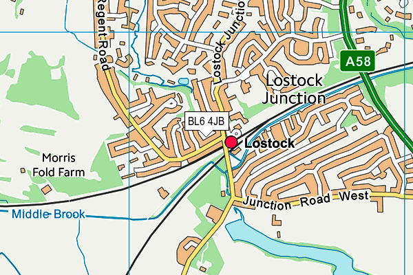 BL6 4JB map - OS VectorMap District (Ordnance Survey) BL6 4JB map - OS VectorMap District (Ordnance Survey)