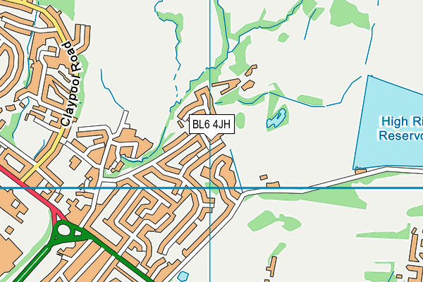 BL6 4JH map - OS VectorMap District (Ordnance Survey) BL6 4JH map - OS VectorMap District (Ordnance Survey)