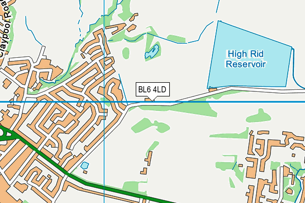 BL6 4LD map - OS VectorMap District (Ordnance Survey) BL6 4LD map - OS VectorMap District (Ordnance Survey)