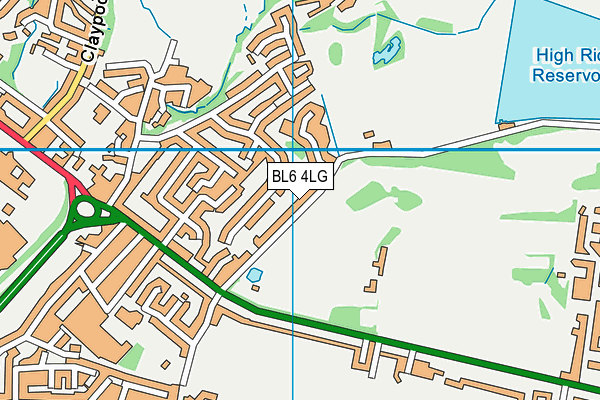 BL6 4LG map - OS VectorMap District (Ordnance Survey) BL6 4LG map - OS VectorMap District (Ordnance Survey)