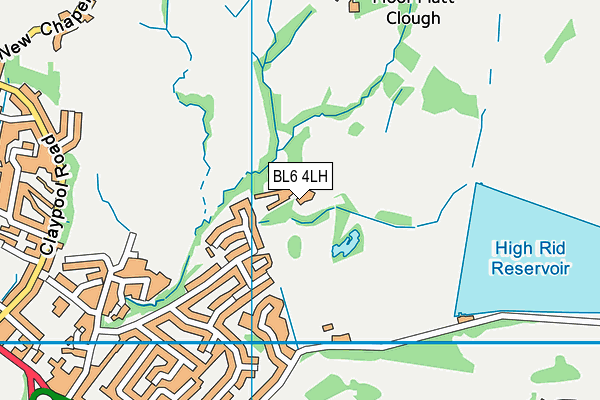 BL6 4LH map - OS VectorMap District (Ordnance Survey) BL6 4LH map - OS VectorMap District (Ordnance Survey)