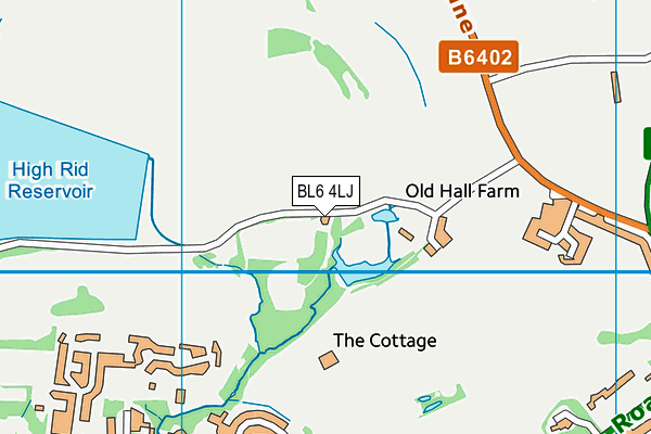 BL6 4LJ map - OS VectorMap District (Ordnance Survey) BL6 4LJ map - OS VectorMap District (Ordnance Survey)