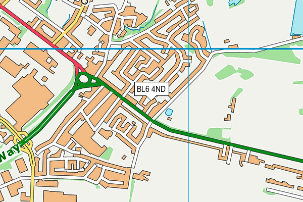 BL6 4ND map - OS VectorMap District (Ordnance Survey) BL6 4ND map - OS VectorMap District (Ordnance Survey)