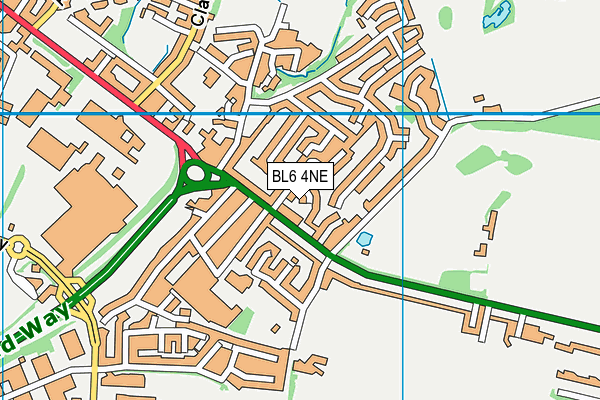 BL6 4NE map - OS VectorMap District (Ordnance Survey) BL6 4NE map - OS VectorMap District (Ordnance Survey)