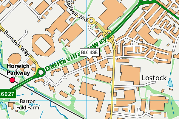BL6 4SB map - OS VectorMap District (Ordnance Survey) BL6 4SB map - OS VectorMap District (Ordnance Survey)
