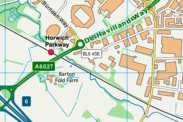 BL6 4SE map - OS VectorMap District (Ordnance Survey) BL6 4SE map - OS VectorMap District (Ordnance Survey)