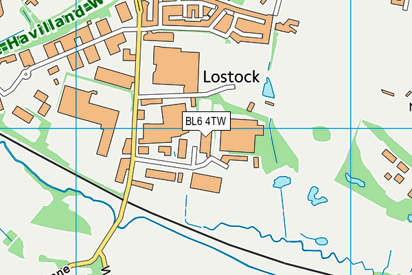 BL6 4TW map - OS VectorMap District (Ordnance Survey) BL6 4TW map - OS VectorMap District (Ordnance Survey)