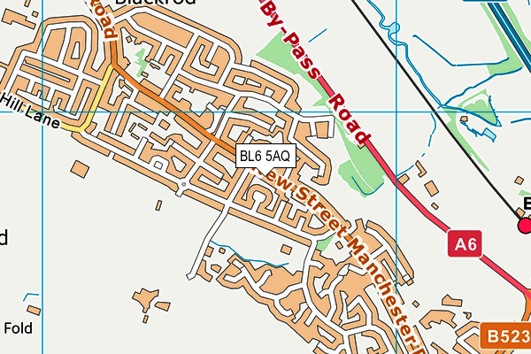 BL6 5AQ map - OS VectorMap District (Ordnance Survey) BL6 5AQ map - OS VectorMap District (Ordnance Survey)