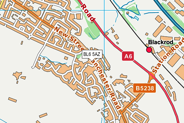 BL6 5AZ map - OS VectorMap District (Ordnance Survey) BL6 5AZ map - OS VectorMap District (Ordnance Survey)
