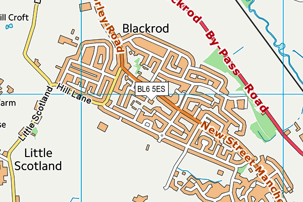 BL6 5ES map - OS VectorMap District (Ordnance Survey) BL6 5ES map - OS VectorMap District (Ordnance Survey)