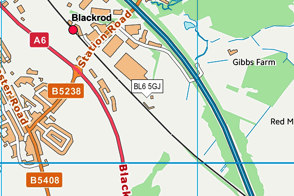 BL6 5GJ map - OS VectorMap District (Ordnance Survey) BL6 5GJ map - OS VectorMap District (Ordnance Survey)