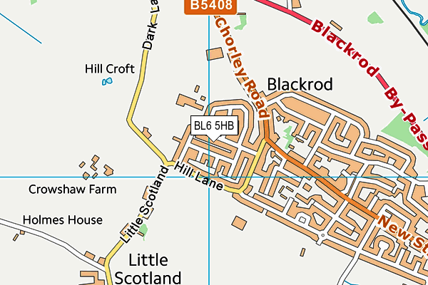 BL6 5HB map - OS VectorMap District (Ordnance Survey) BL6 5HB map - OS VectorMap District (Ordnance Survey)