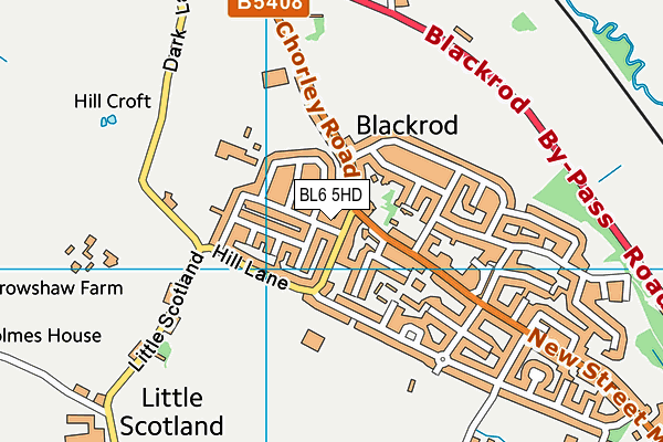 BL6 5HD map - OS VectorMap District (Ordnance Survey) BL6 5HD map - OS VectorMap District (Ordnance Survey)