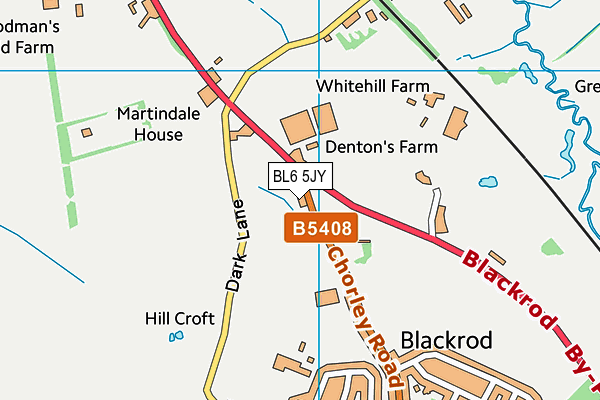 BL6 5JY map - OS VectorMap District (Ordnance Survey) BL6 5JY map - OS VectorMap District (Ordnance Survey)