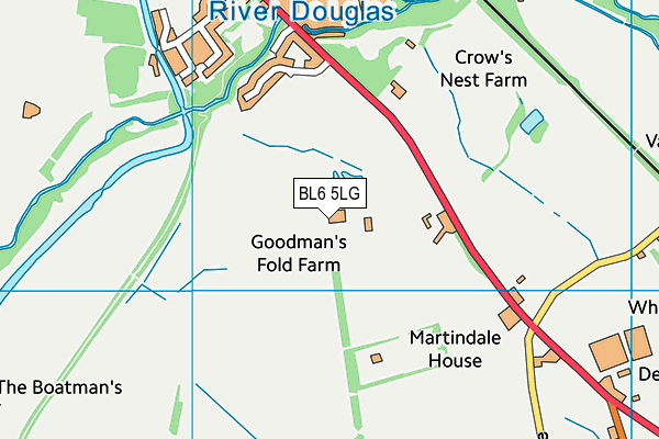 BL6 5LG map - OS VectorMap District (Ordnance Survey) BL6 5LG map - OS VectorMap District (Ordnance Survey)