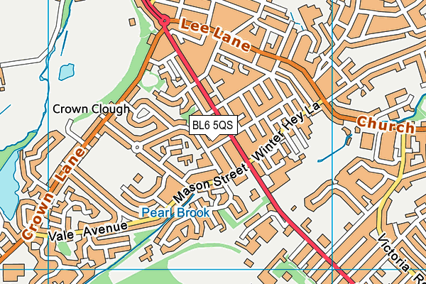 BL6 5QS map - OS VectorMap District (Ordnance Survey) BL6 5QS map - OS VectorMap District (Ordnance Survey)
