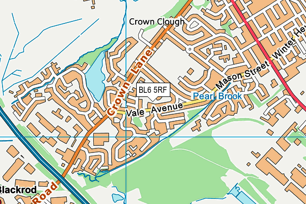 BL6 5RF map - OS VectorMap District (Ordnance Survey)