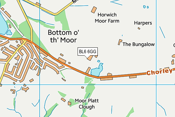 BL6 6GG map - OS VectorMap District (Ordnance Survey)