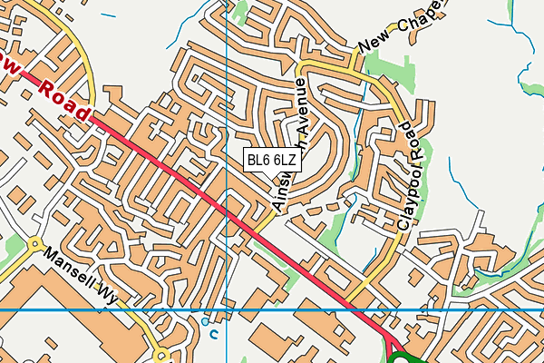 BL6 6LZ map - OS VectorMap District (Ordnance Survey) BL6 6LZ map - OS VectorMap District (Ordnance Survey)