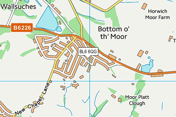 BL6 6QG map - OS VectorMap District (Ordnance Survey) BL6 6QG map - OS VectorMap District (Ordnance Survey)