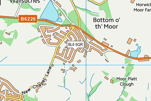 BL6 6QR map - OS VectorMap District (Ordnance Survey) BL6 6QR map - OS VectorMap District (Ordnance Survey)